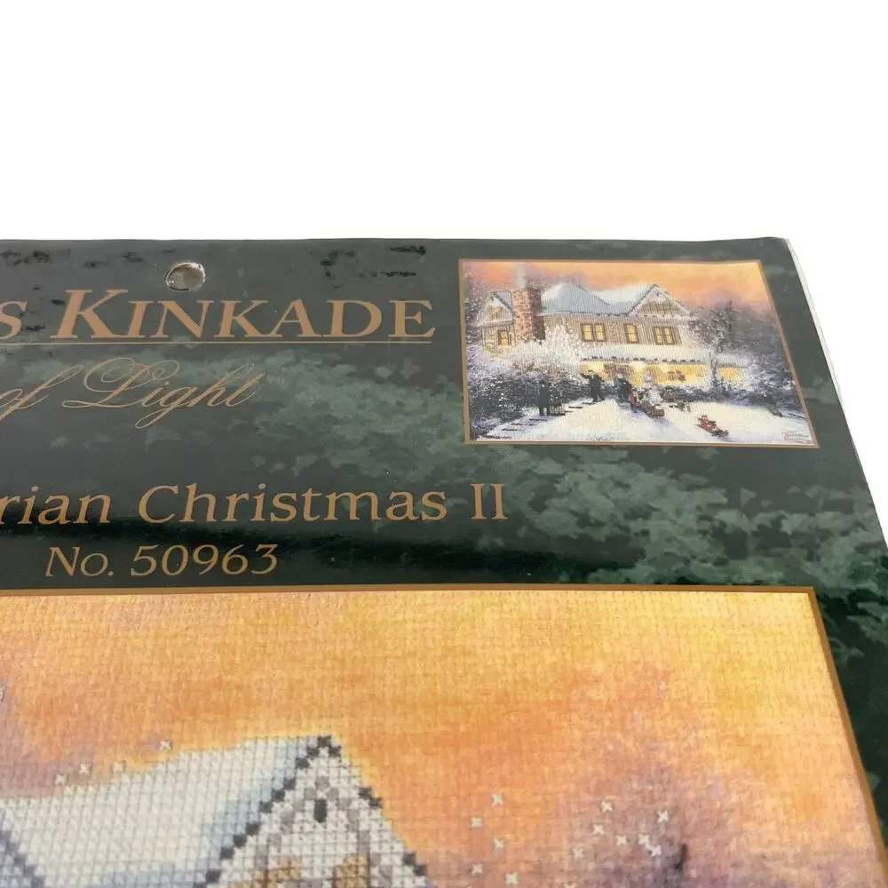 Candamar Designs Thomas Kinkade Victorian Christmas II Cross Stitch 50963 New